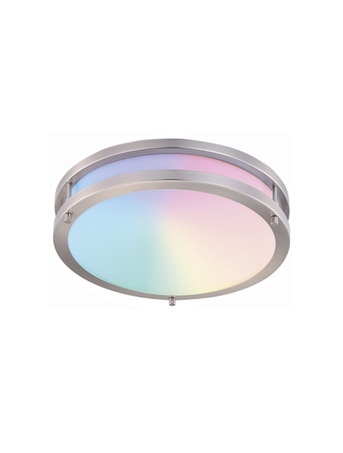 ASD-LFMDR-14D21SM-RGBW-NK - LED Double Ring Flush Mount RGBW - ASD Lighting