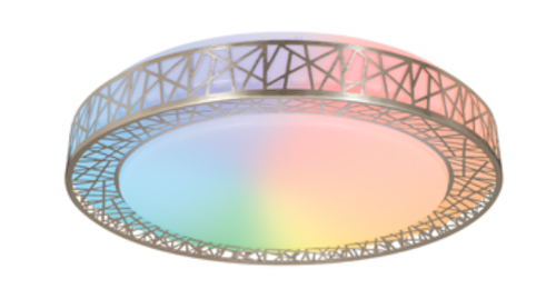 ASD-LOFT-FM-20D42SM-RGBW-NK - 20in LED Flush Mount RGBW Nickel - ASD Lighting