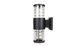 ASD-WGLR-2E26RT-BK - Outdoor Wall Cylinder 2xE26 Black - ASD Lighting