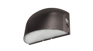 ASD-WLR-120BR-PC - 80W LED Round Wallpack Selectable CCT Photocell Bronze - ASD Lighting