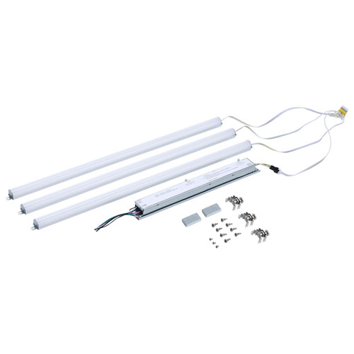 65-1332 - 20W LED Light Bar Retrofit Kit Selectable CCT 3-Bar 2ft - Satco