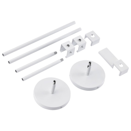 TP278 - Adjustable Track Pendant Kit White H-Style Track Accessory - Satco