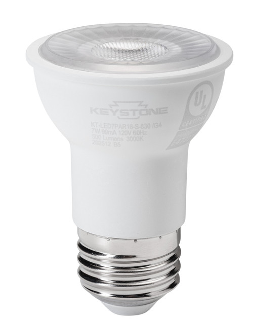 KT-LED7PAR16-S-830 /G4 - 7W PAR16 LED Spotlight 3000K 40° E26 - Keystone Technologies