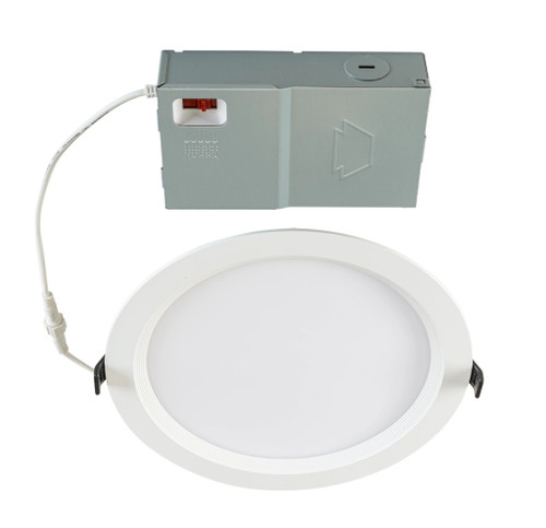 KT-WDLED23-8BB-9CSF-FDIM - 8in LED Baffled Wafer Downlight 23W Selectable CCT - Keystone Technologies