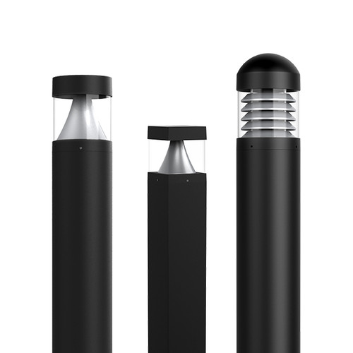 BLA-R-24AS/7A-PS-DMLV-BK - Round 24W LED Bollard Selectable CCT Black - Alphalite