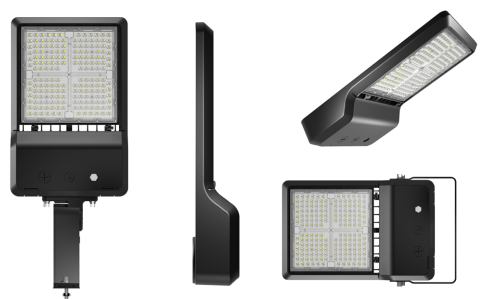 AR2-300-T1-T3 - 300W Selectable LED Type III Area Light Bronze - ATG LED Lighting