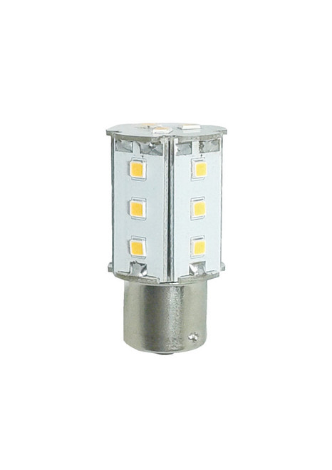 LB4BAYN/WW - 4W 12V LED Auto/RV Bayonet Tower Lamp 3000K BA15S - Cyber Tech