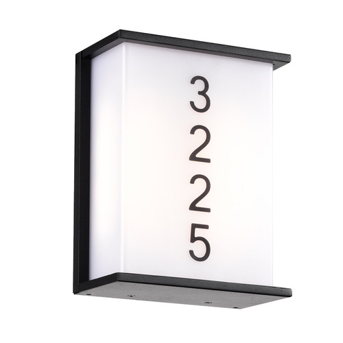 3-1843D-RN-SC-05 (4) - 25W LED Address Wall Light Black 120-277V - Sun Park Electronics