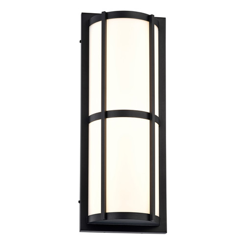 3-4610D-D-MCT-05 - 15W LED Outdoor Wall Light Selectable CCT Black - Sun Park Electronics