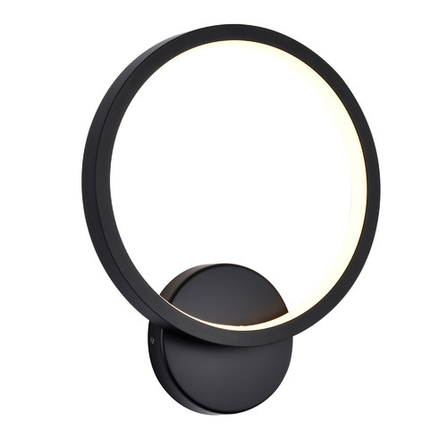 W370D-A-xxxxK-05 - 12W LED Wall Sconce Selectable CCT Black - Sun Park Electronics