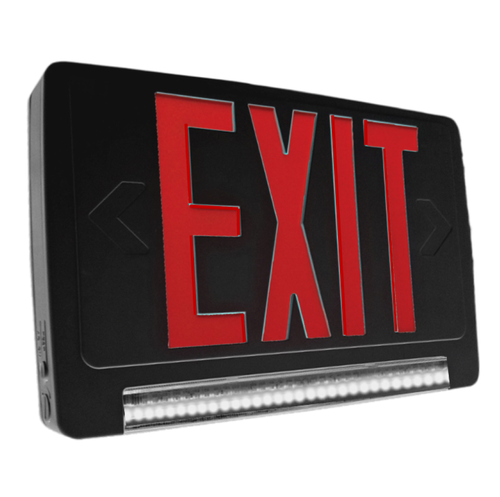 EMG-LBCU-R-BK-RC-SD - LightBar Exit & Emergency Combo Red Black RC SD - Halco