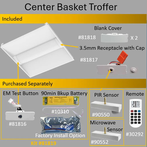 BBU-8W-UNV-CBT-ENDCAP-EMTS - 8W Emergency Battery Backup 120-277V LiFePO4 - Halco