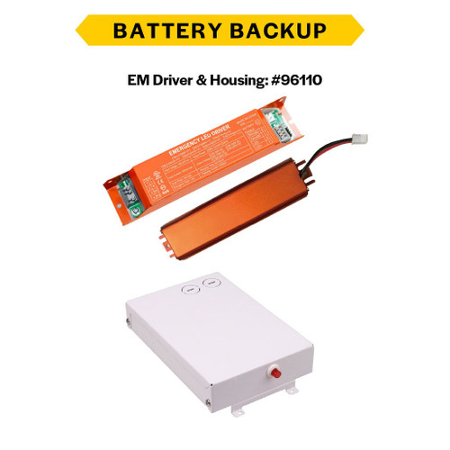 BBU-D7-20WCP - 20W LED Emergency Driver Battery Backup 90 Min - Halco