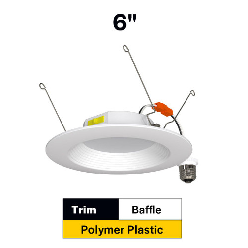 RDLC-6-CS-ST-120V - 6in 10W LED Retrofit Downlight Selectable CCT - Halco