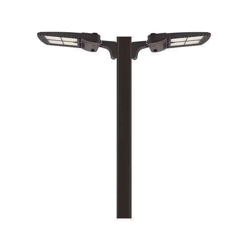 HAL-4-SQS-10FT-11G-TD-BZ - 10Ft 4in Square Steel Light Pole 11GA Bronze - Halco