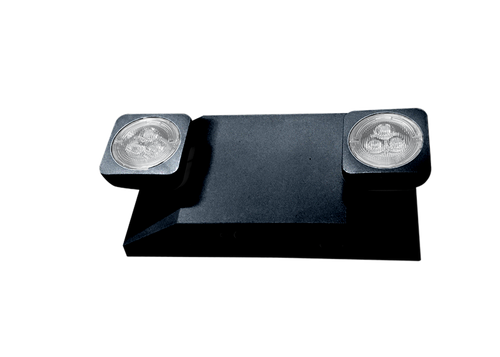 EMB-USA - LED Reduced Profile Thermoplastic Emergency Unit Black - Best Lighting