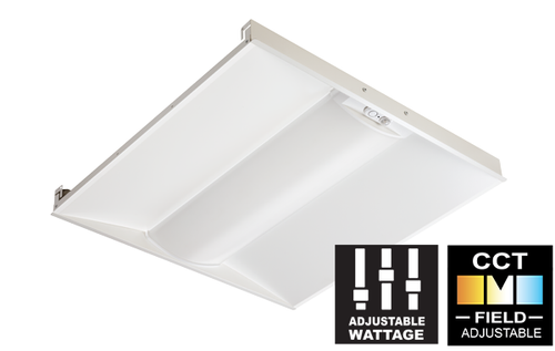 LT-CD-14-UXL-30/8CT G6 (SR/RC) - 1x4 Slim Volumetric LED Troffer 20W 120-277V Selectable CCT - Aleo Lighting