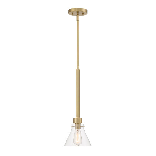 D204M-7P-BG - Willow Creek 7" 1-Light Pendant Brushed Gold 60W - Designers Fountain