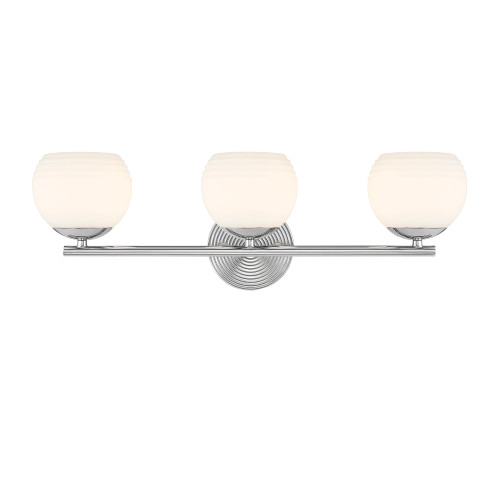 D251H-3B-PN - Moon Breeze 3-Light 25" Vanity Polished Nickel - Designers Fountain
