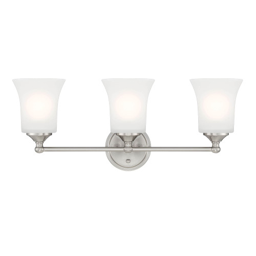D278M-3B-BN - 23 in 3-Light Vanity Brushed Nickel - Designer Fountain