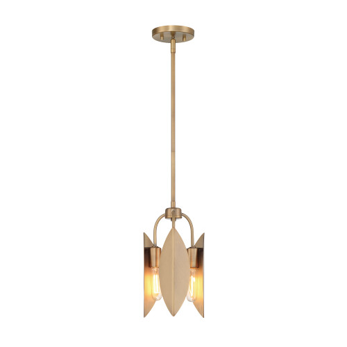 D280M-8P-OSB - Eden 8.5" 3-Light Pendant 60W 120V Old Satin Brass - Designer Fountain