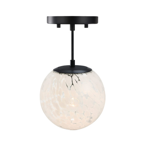 D282M-SF-MB - Circo 7" 1-Light Matte Black Semi-Flush Mount 120V - Designers Fountain