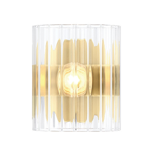 D284C-WS-BG - Aries 6" 1-Light Brushed Gold Wall Sconce - Designers Fountain