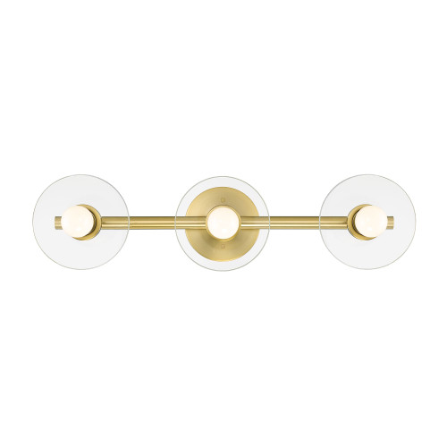 D294C-3B-BG - 24in 3-Light Bath Vanity Brushed Gold - Designer Fountain