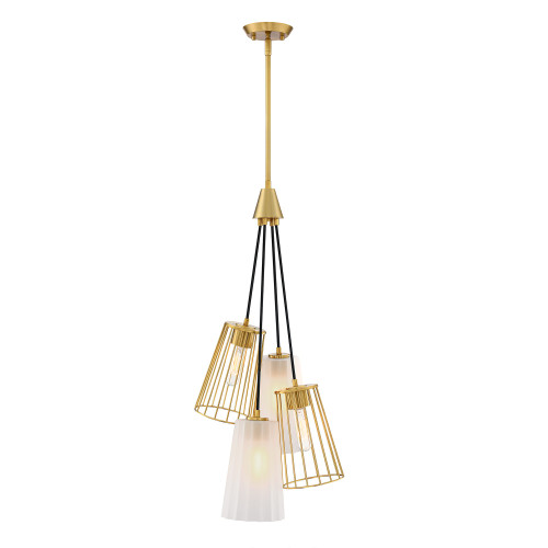 D328M-4CH-BG - Liana 14.5 4-Light Brushed Gold Chandelier - Designers Fountain