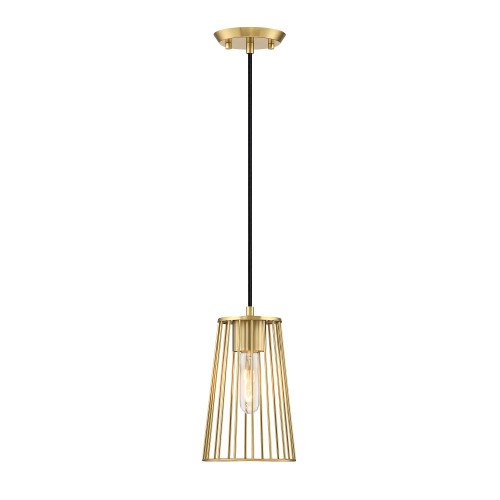 D328M-6PA-BG - Liana 6" 1-Light Brushed Gold Pendant 60W 120V - Designers Fountain
