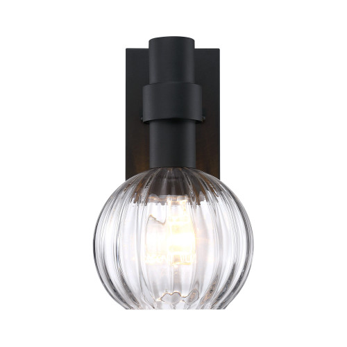 D337M-13EW-BK - Fernwood 13" 1-Light Outdoor Wall Sconce Black 60W - Designers Fountain