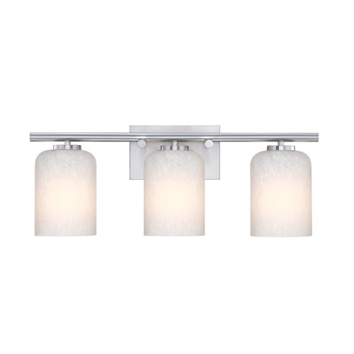 D338M-3B-BN - Bluestone Ridge 24" 3-Light Vanity Brushed Nickel 60W - Designers Fountain