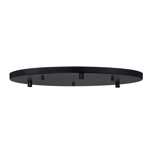 D345M-CANL-MB - 20" Neva Large 3-Light Chandelier Canopy Matte Black - Designers Fountain