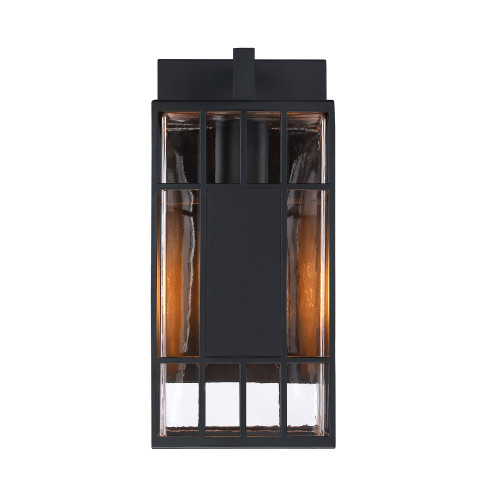 D351M-14EW-BK - 14" Outdoor Wall Sconce Matte Black 60W Max - Designer Fountain