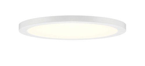 LED1593L3-WH - 12" Low Profile 24W Integrated LED Flush Mount White - Designer Fountain