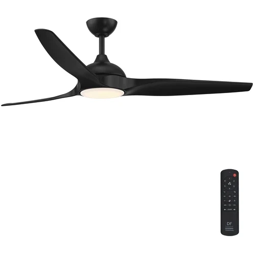 FR-ARC60RGB-MB - 60" Outdoor Ceiling Fan Integrated LED Selectable CCT RGB - Designers Fountain