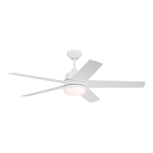 FS-ATR52RGB-MW - 52" Smart RGB Tunable LED Ceiling Fan Matte White - Designers Fountain