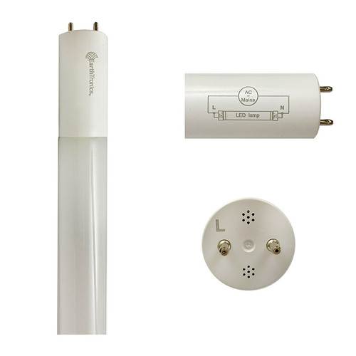 10553 - 15W T8 Type B LED Tube 4000K 2200 Lumens 4ft Double End - EarthTronics