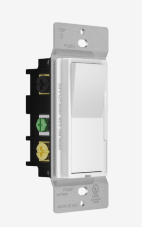57300-LA - CFL/LED Decorator Dimmer 300W Single Pole/3-Way Light Almond - Enerlites