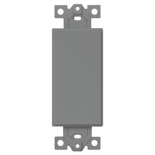 6001-GY - 1-Gang Blank Decorator Adapter Gray - Enerlites