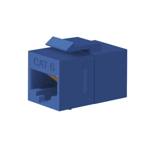 6110-BL - CAT6 RJ45 Keystone Jack Coupler Female to Female Black - Enerlites
