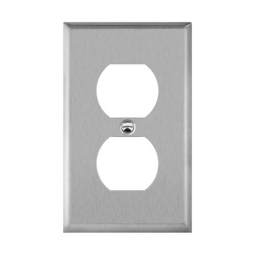 7721MA - Mid-Size 1-Gang Antimicrobial Duplex Wall Plate - Enerlites