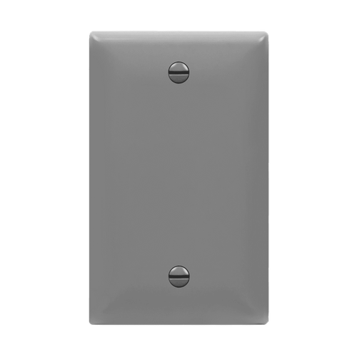 8801M-GY - Mid-Size 1-Gang Blank Wall Plate Gray - Enerlites
