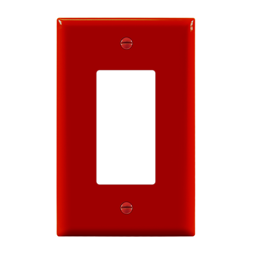 8831M-R - Mid-Size 1-Gang Decorator/GFCI Wall Plate - Enerlites