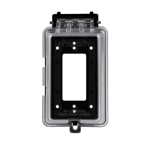 IUC1HV-D - 1-Gang Extra-Duty Weatherproof Outdoor Cover Clear - Enerlites