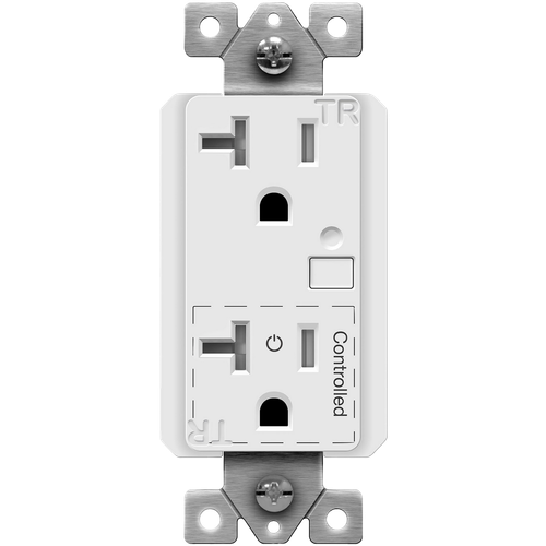 PL20R - Plug Load Control Receptacle White - Enerlites