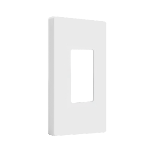 SI8831M-W - Mid-Size Screwless 1-Gang Decorator/GFCI Wall Plate White - Enerlites