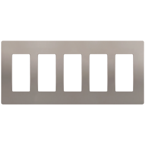 SI8835-NK - Screwless 5-Gang Decorator/GFCI Wall Plate - Enerlites