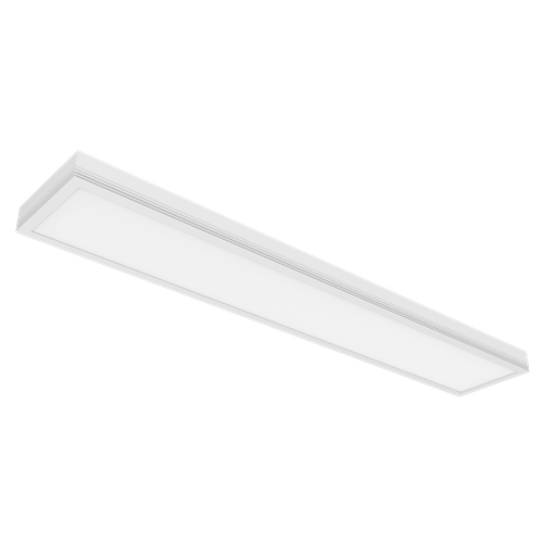 PVLFM-08-8CP3-SV-TD-WH​ - Pivot Linear Flush Mount 8”W, 120V , 4000lm 3CCT (3000/4000/5000K), Triac dim , White Finish ​