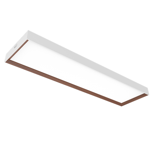 VTLFM-12-8CP3-SV-TD-WH​ - Vermont Linear Flush Mount 12”W, 120V, 4500lm , CCT (3000/4000/5000K), Triac, White Finish​